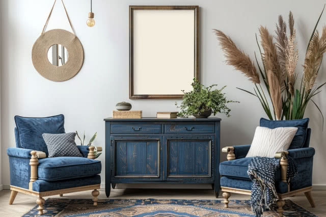 Granatowa sypialnia w praktyce! Inspiracje i porady, jak urządzić wnętrze estetyczne, funkcjonalne i z pomysłem