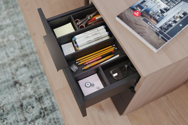 szuflady, wkłady do szuflad przybory szkolne, katalog