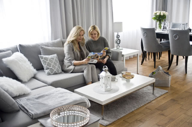 Salon w stylu glamour