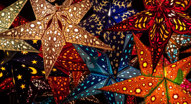 monachium słynie z papierowych gwiazd