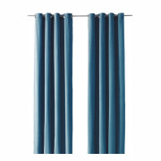 Ciemnoturkusowa zasłona Sanela