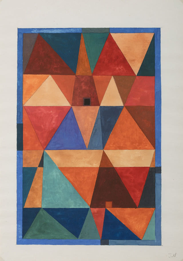 trójkąty ułożone chaotycznie