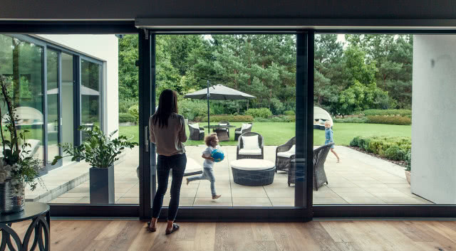 nowoczesne drzwi przesuwne tarasowe