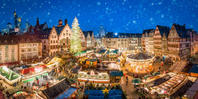 frankfurt - karuzela, widok z góry