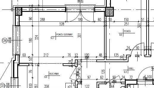 Podział pokoju na 2 strefy