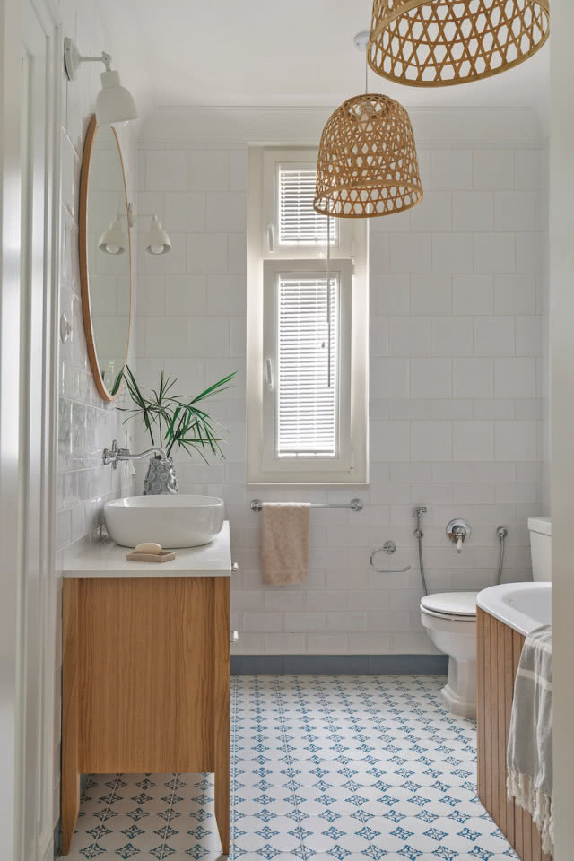 błękitna łazienka