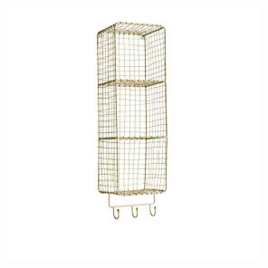 Półka wisząca druciana mosiądz Madam Stoltz, Amazing Decor, 224 zł