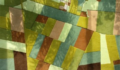 Dywan - krajobraz widziany z lotu ptaka