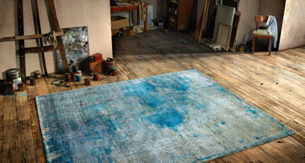 Kolekcja dywanów Artwork wykonana została z wełny, jedwabiu i przędzy z pokrzywy. Jan Kath