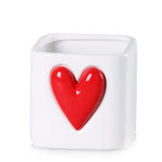 Koc z poduszką w kształcie serca, poliester,...