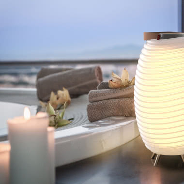 Lampa, głośnik i cooler 3 w 1