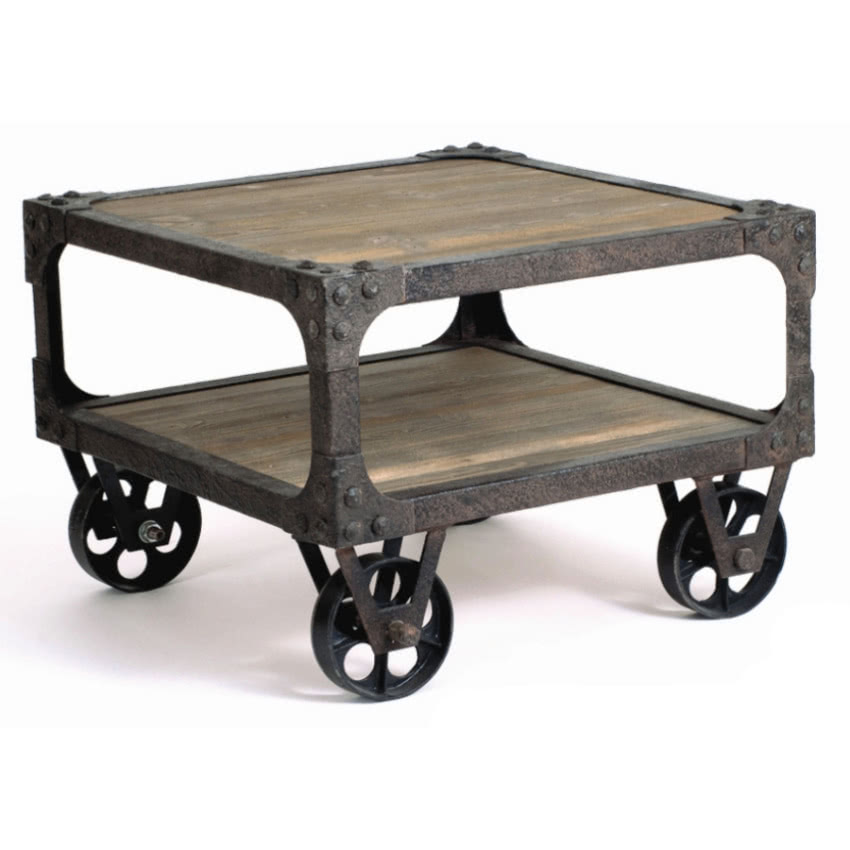 Mobilny stolik kawowy, rusticpoint.com