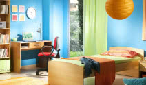 Pokój ucznia - ciepłe i chłodne kolory