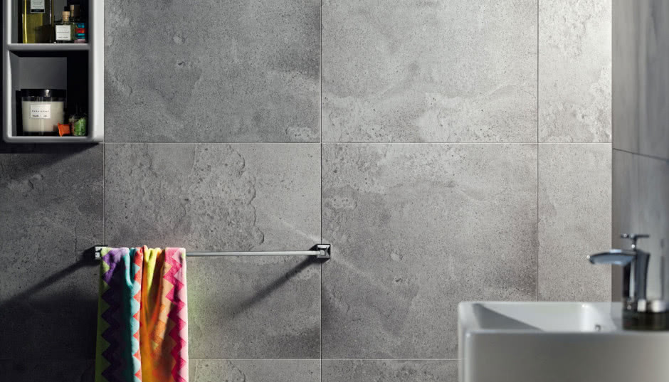 Beton w łazience, czyli industrialne wnętrze