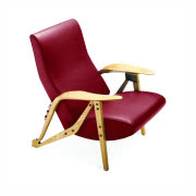 Fotel Gilda z drewnianą ramą