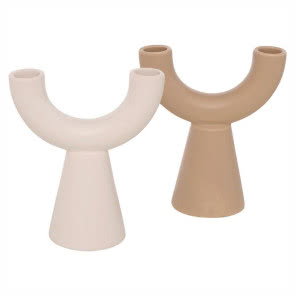 KOMPLET ŚWIECZNIKÓW Z KAMIONKI SHALEA, 2 elem., www.westwingnow.pl, 139,90 zł