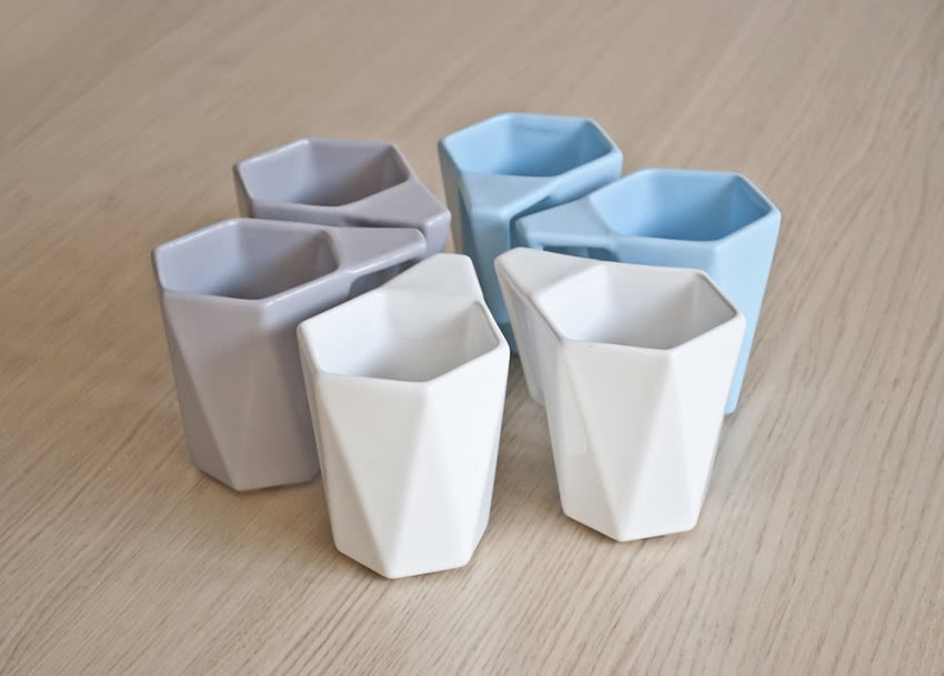 Kubki Modern duetu projektowego Kabo&Pydo...