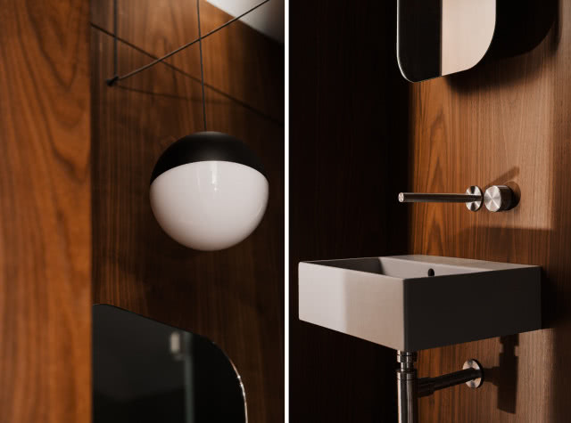 drewniane okładziny ścienne w łazience