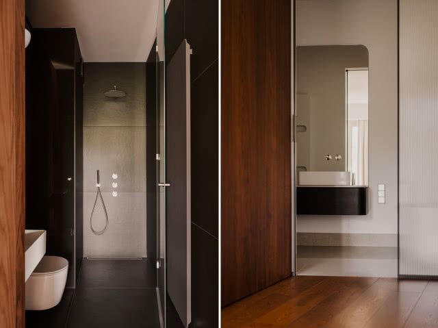 drewniane okładziny ścienne w łazience