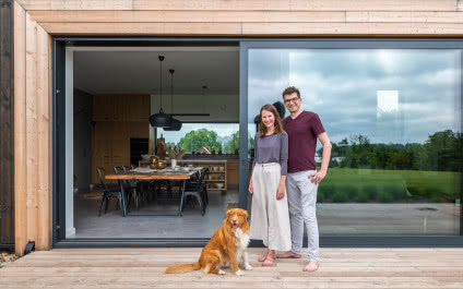 Nowoczesna stodoła na Mazurach