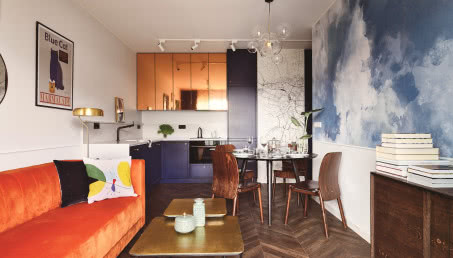 Kolorowe mieszkanie z widokiem na Wawel