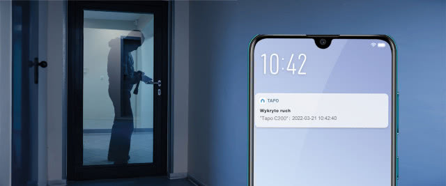 Kamery Tapo po wykryciu ruchu mogą wysyłać powiadomienia na telefon