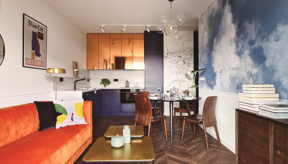 Kolorowe mieszkanie z widokiem na Wawel