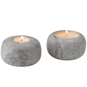 Komplet świeczników na podgrzewacze z marmuru...