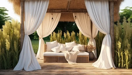 Jakie zasłony na taras? Pomysły na oddzielenie przestrzeni i dodatkową ochronę przed słońcem