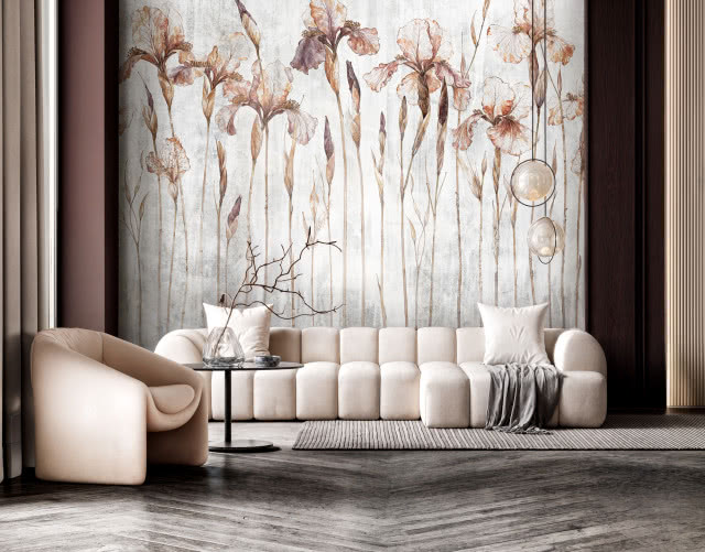 tapeta z motywem roślinnym