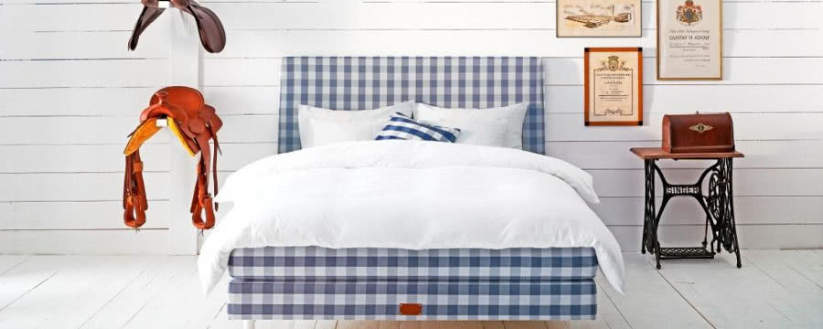 Hästens Jubilea - łóżko do sypialni w stylu country