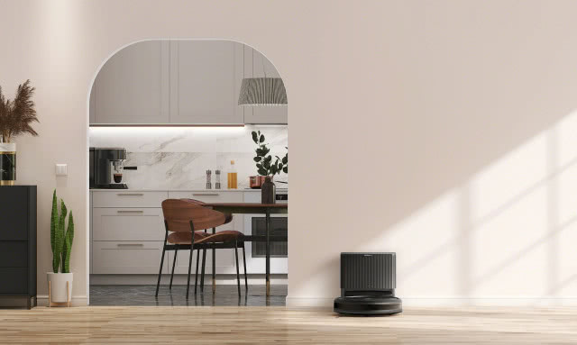 czrny iROBOT, kuchnia, komoda