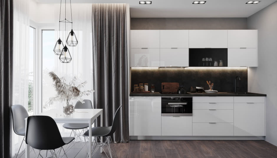 Fronty kuchenne z połyskiem - czy takie rozwiązanie ma sens?