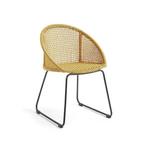 Krzesło ogrodowe Loreto musztardowe, 9design, 839 zł