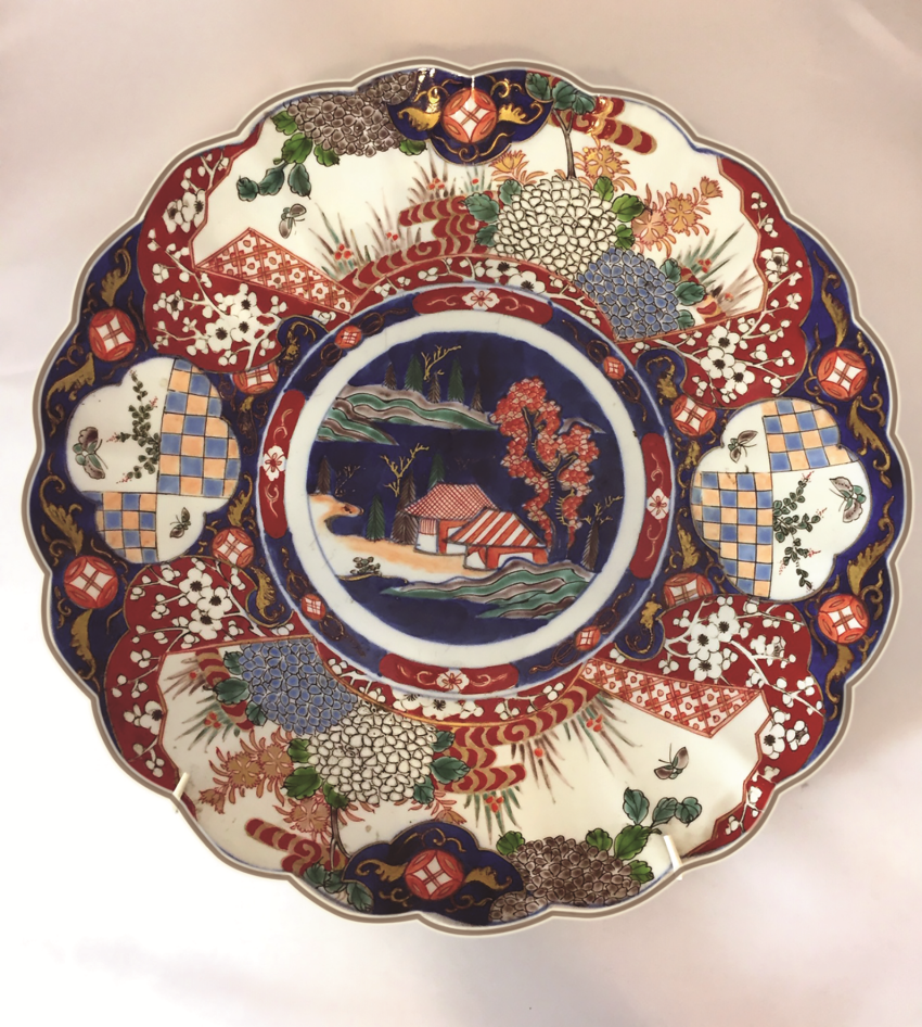 Porcelanowy talerz,
wzór Imari,...