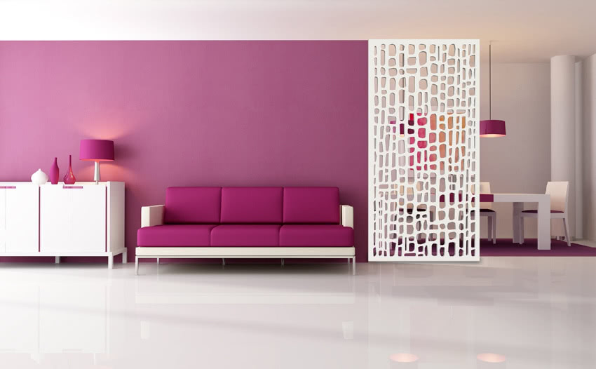 Panel ażurowy jako przegroda we wnętrzu -...