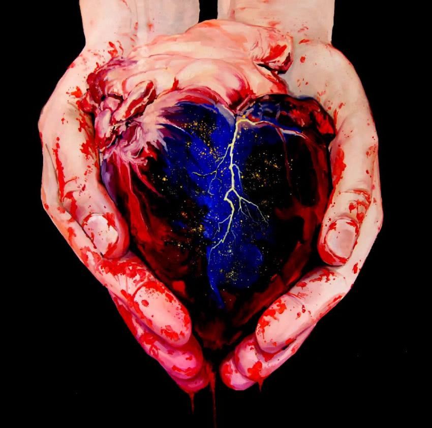 Katarzyna Kukuła, "Serce", 2013, olej, płótno,...