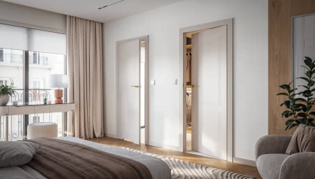 Cisza i spokój w sypialni z drzwiami PORTA