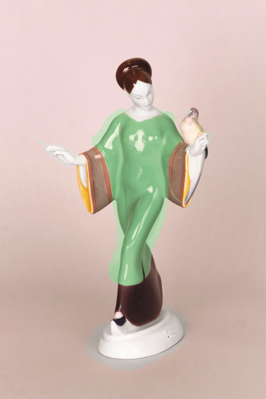 Figura „Chinka z papugą”,
Niemcy, 1919 r.
KPM...