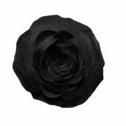 Czarna poduszka Kwiat