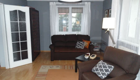 Ciemne kolory w salonie