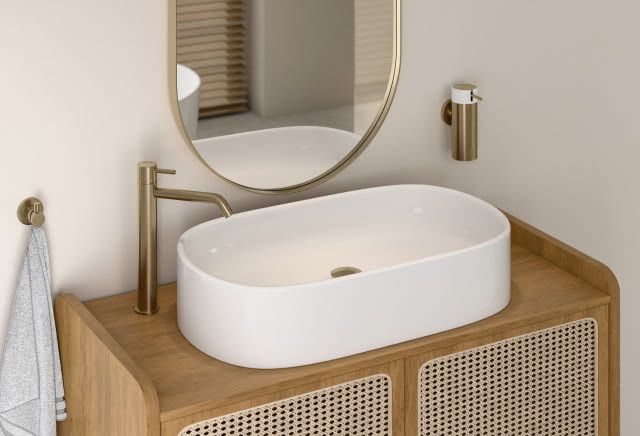 Kolekcja CIRICULUS, szczotkowane złoto, FERRO