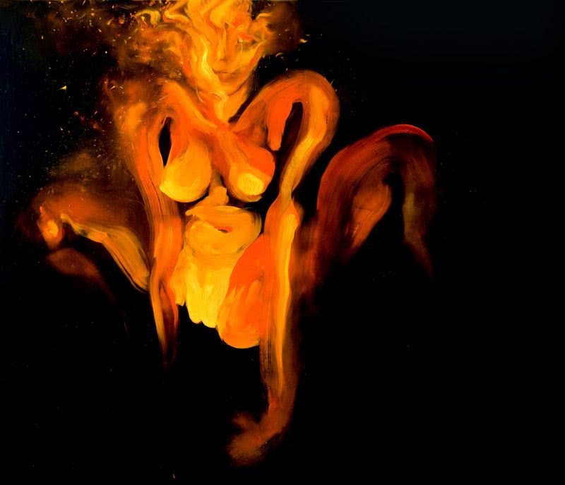 Katarzyna Kukuła, "Agni", 2013, olej, płótno,...