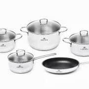 Komplet garnków Solid - 9 elementów. Gerlach