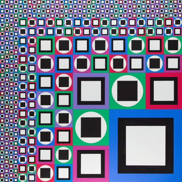 praca Victora Vasarely'ego w DESA Unicum