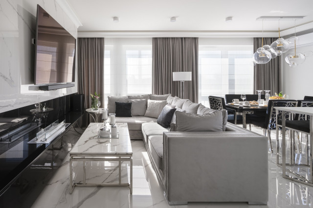 Salon w stylu glamour