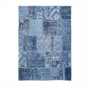 Niebieski dywan Patchwork, 170 x 240 cm