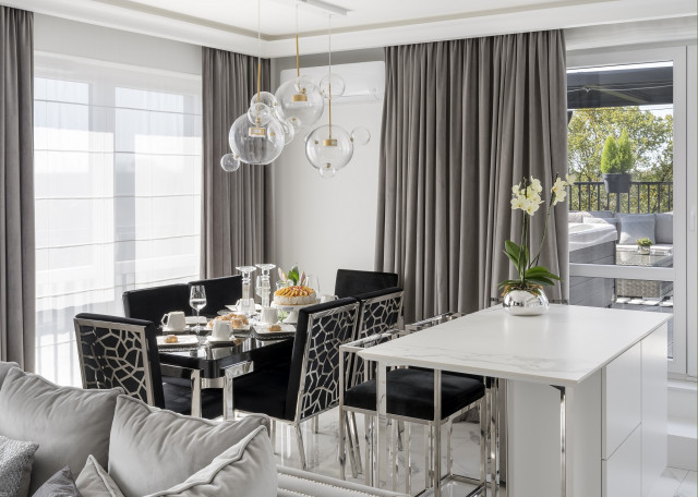 Jadalnia w stylu glamour