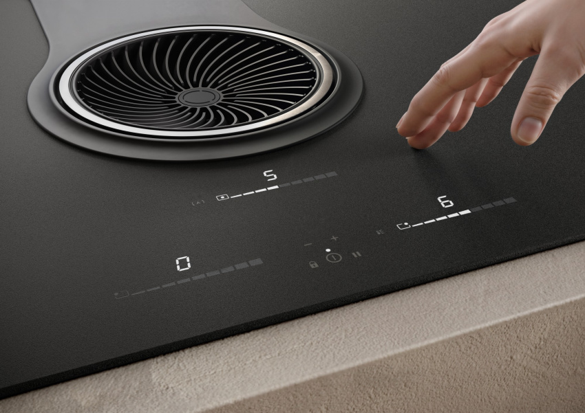 Płyta indukcyjna zintegrowana z okapem...