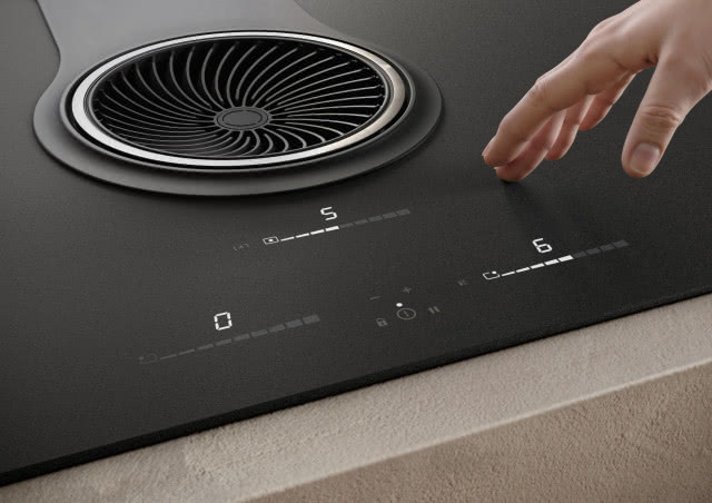 Płyta indukcyjna zintegrowana z okapem NikolaTesla One HP w wykończeniu RAW, Elica